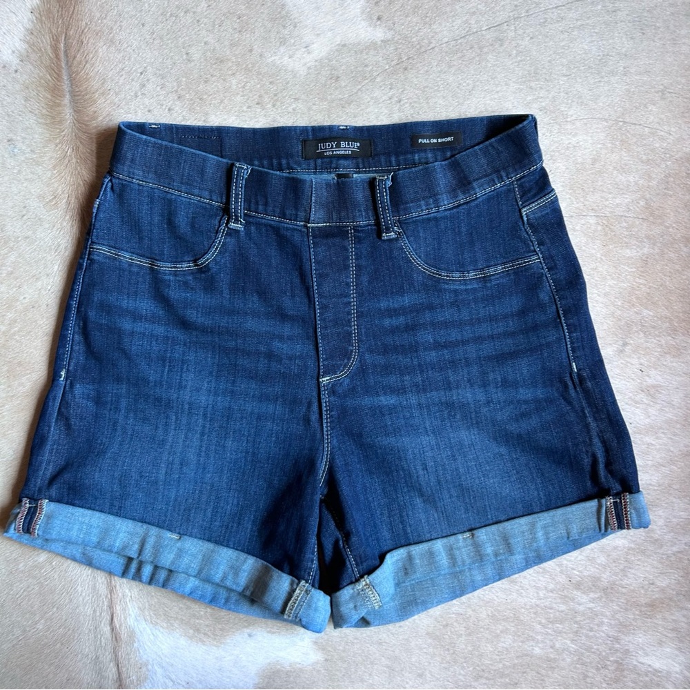 Judy Blue Women's Deep Indigo Jean Shorts - 1XL